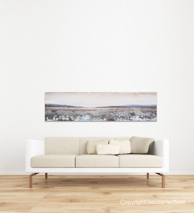 Contemplating Silver landscape painting