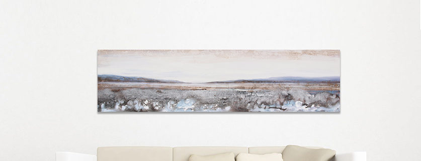 Contemplating Silver landscape painting