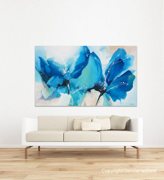 Blue Poppies By Glenda Hadfield