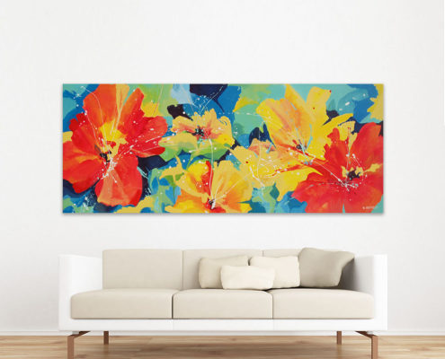 Colour Celebration - Contemporary Abstract Art By Artist G Hadfield