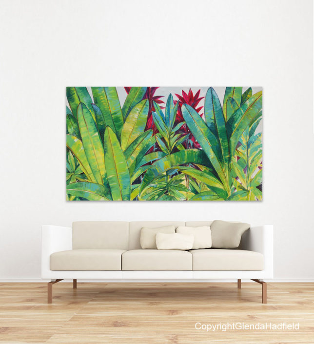 Tropical Leaves - Contemporary Abstract Art By Artist G Hadfield