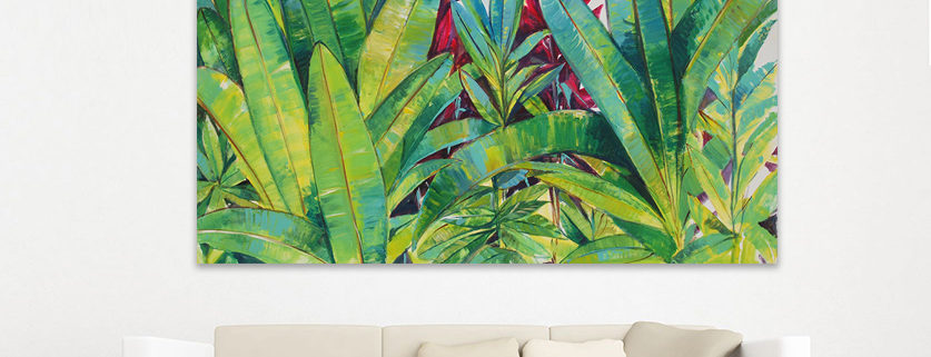 Tropical Leaves - Contemporary Abstract Art By Artist G Hadfield