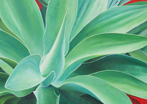 Agave Painting By Glenda Hadfield