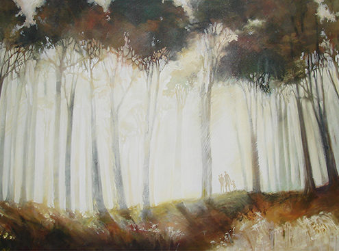 Light through the trees by Glenda Hadfield