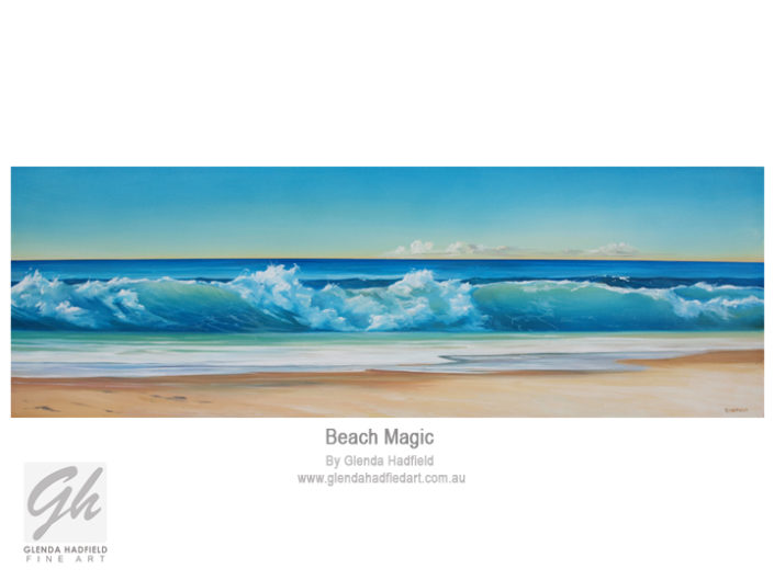 Beach Magic - Painting by Glenda Hadfield