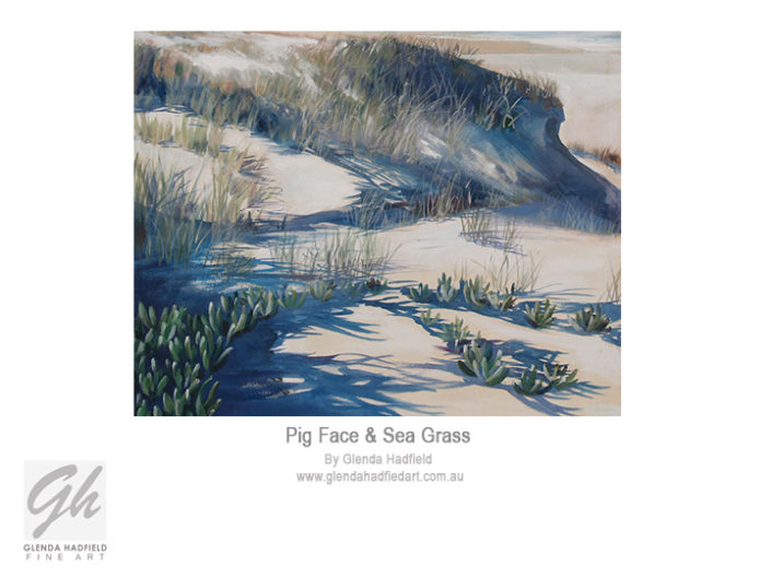 Pig Face & Sea Grass - Seascape painting