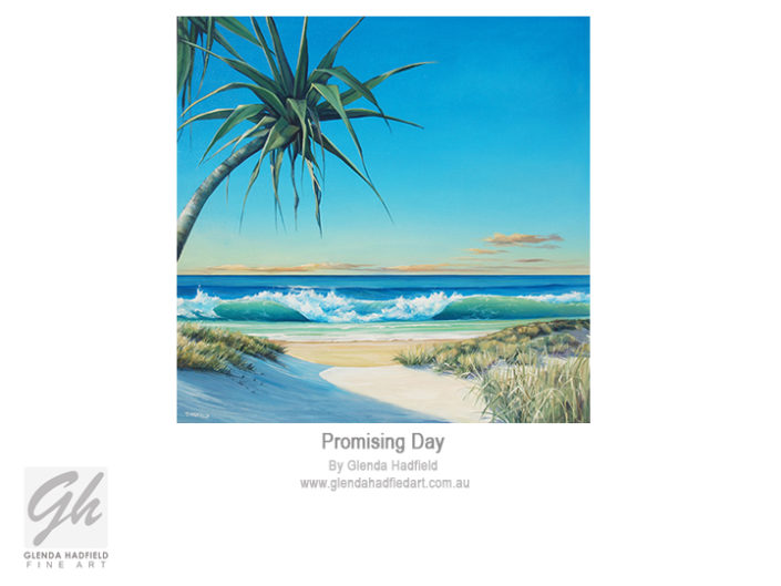 Promising Day - Seascape painting by Glenda Hadfield