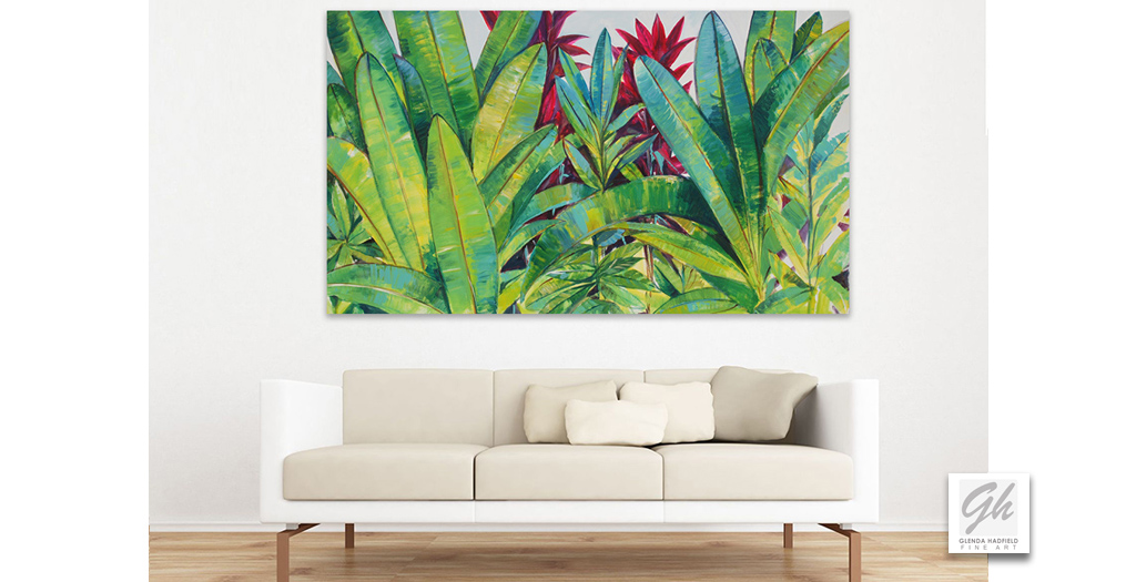 Tropical Leaves Painting