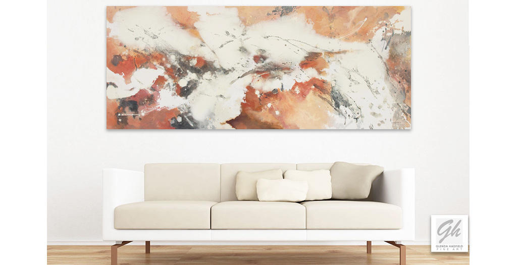 Warm Marble Contemporary Abstract