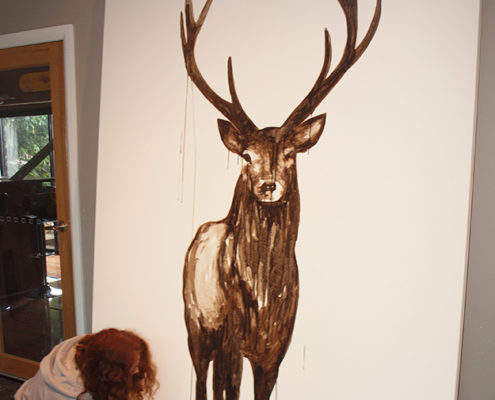 Glenda Hadfield -painting-deer